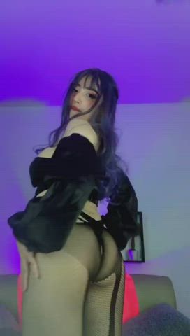 ass camgirl chaturbate costume fetish latina pantyhose stockings webcam clip