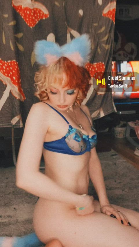 Furry OnlyFans Solo Petite Babe Lingerie Cute MILF Amateur Homemade Porn GIF by purebredmuggle