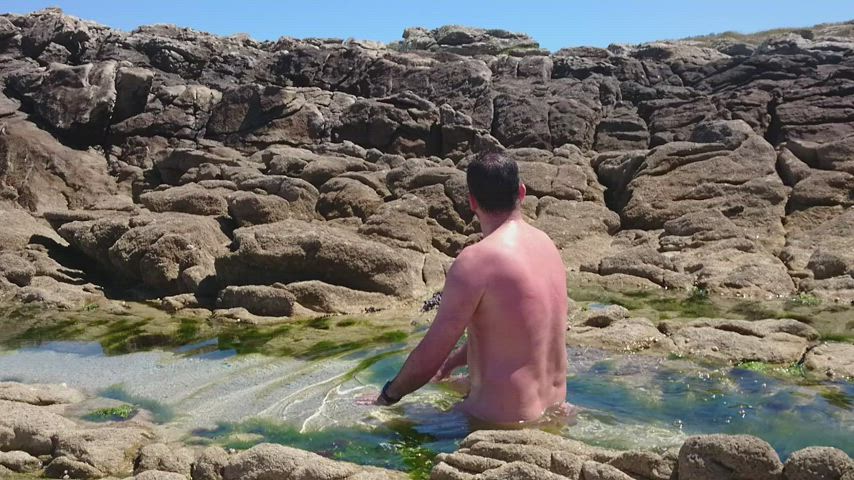 beach exhibitionism nude nudist nudity outdoor underwater clip