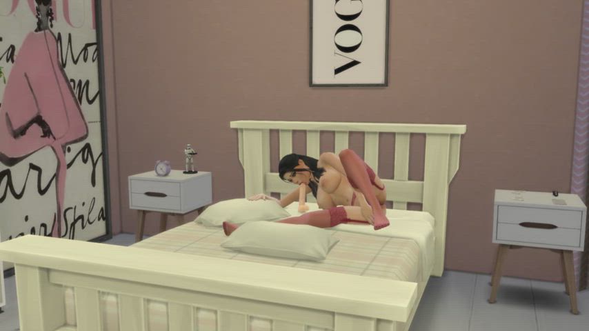 3d animation blowjob camgirl dildo teasing clip