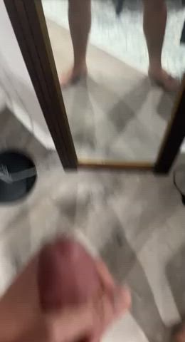 big dick cumshot mirror clip