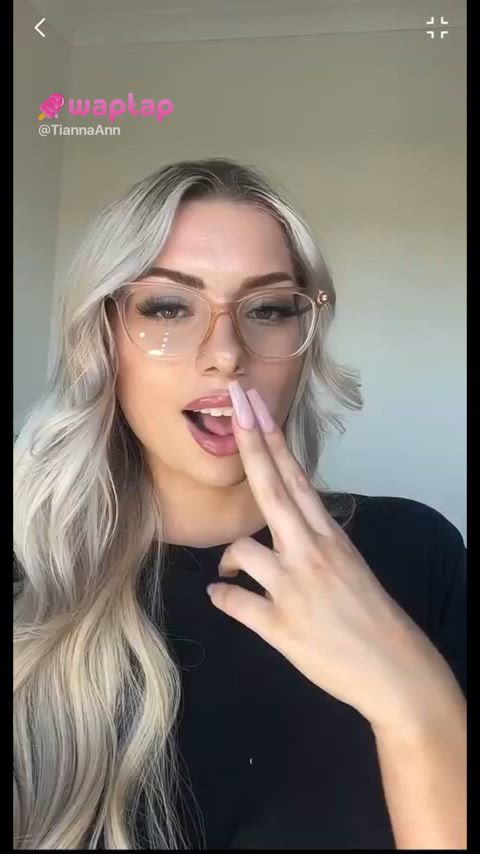 big tits blonde boobs glasses naked natural tits nerd onlyfans tiktok tits clip