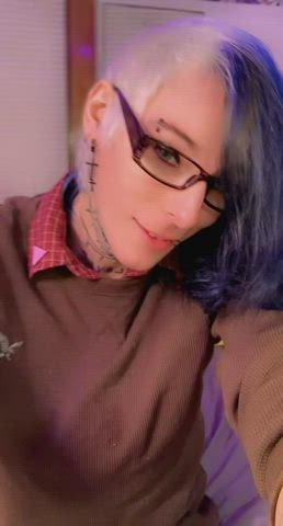 cute femboy gay nerd trans clip