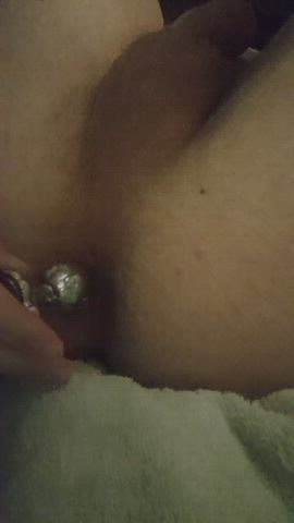 19 years old butt plug femboy clip