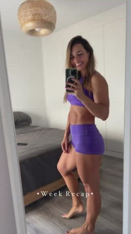 abs fitness gym hispanic latina muscular girl muscular milf spanish clip