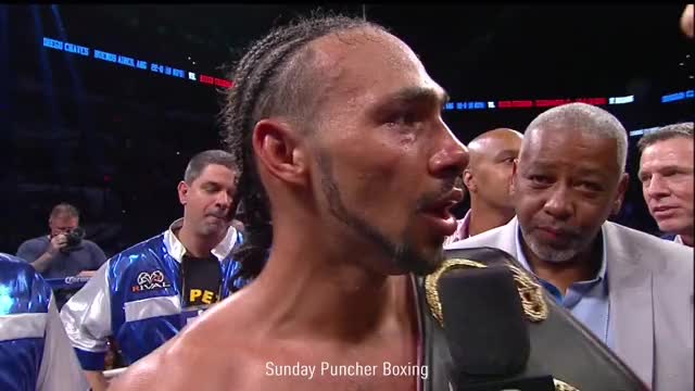 Keith Thurman thanks the city of San Diego… Unfortunately he was in San Antonio