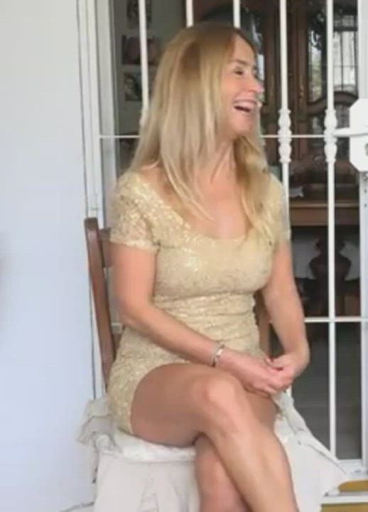 Babe Blonde Brazilian MILF Public Upskirt clip