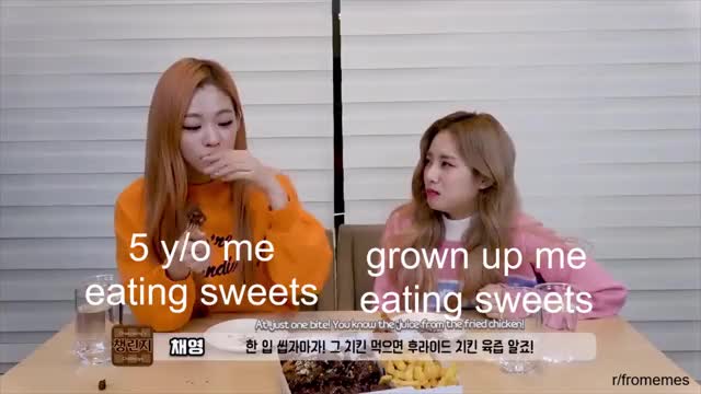 Jiwon doesn't like chocolate chicken