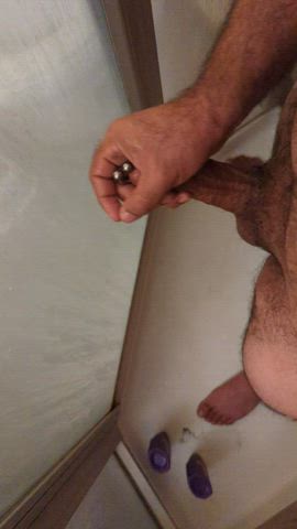 Cock Masturbating Pierced Shower Porn GIF by deseoyaccion