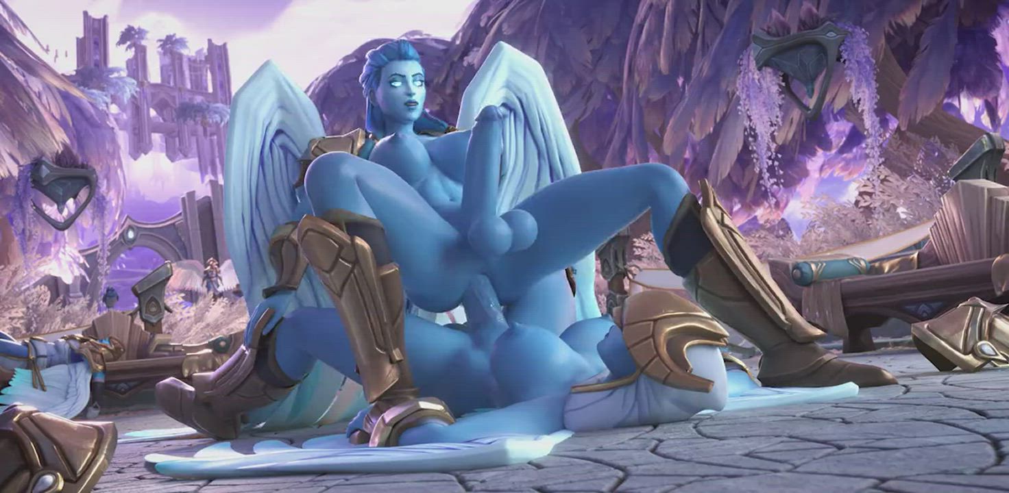 Futa Angel riding (Tektah) [World of Warcraft]