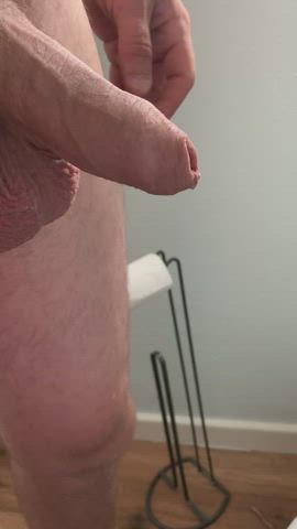 Doing piss vids all ways makes me horny started to get a semi on