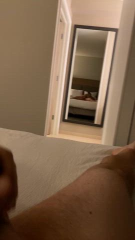 bwc cock milking cockflash horny hotel jerk off male masturbation masturbating nsfw