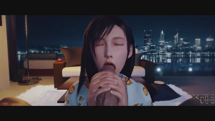 Tifa gets a load (Kaievie) [Final Fantasy VII]