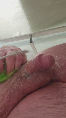 Cock Male Masturbation Shower clip