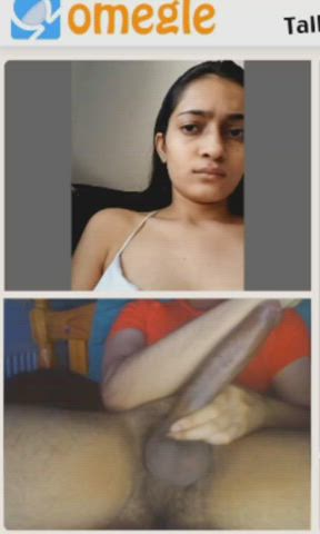 Indian girl shocked and confused but then she gets horny