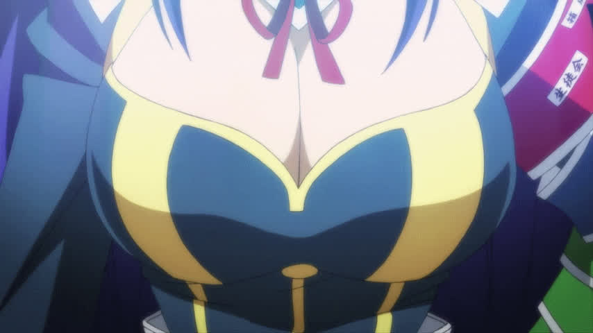 anime big tits bouncing tits cleavage ecchi clip