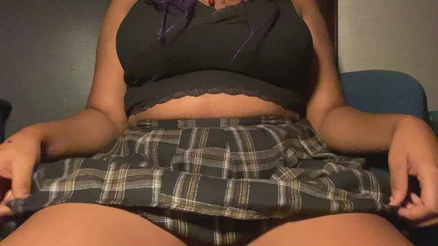 POV: I catch you trying to look up my skirt :)
