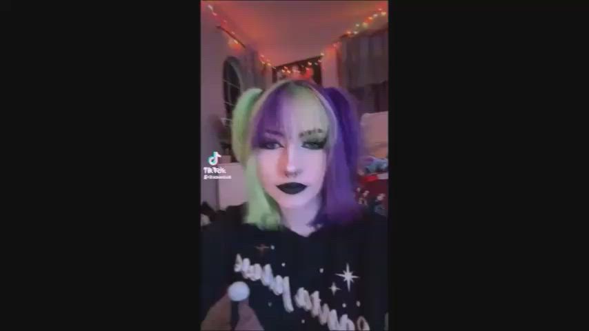 ahegao ass babecock cum egirl goth hypnosis tiktok tits trans clip