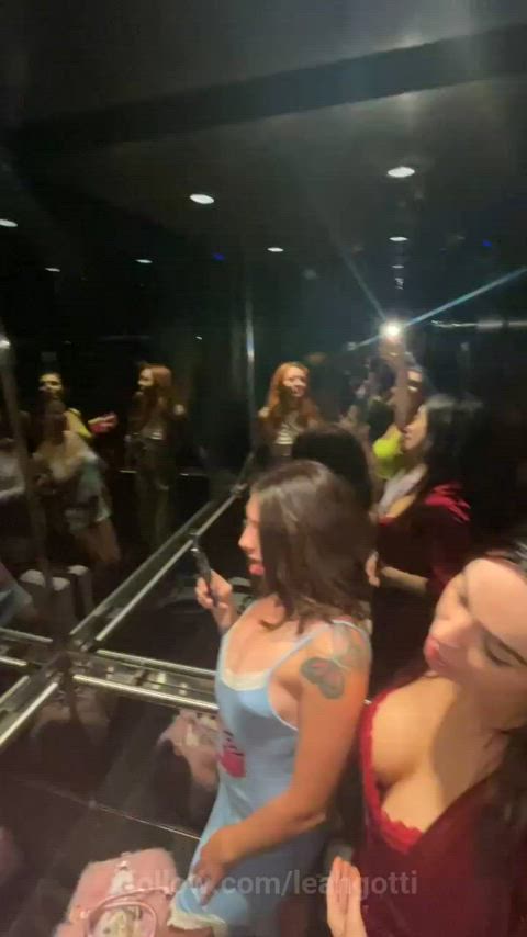 Some of the best pornstars in one elevator