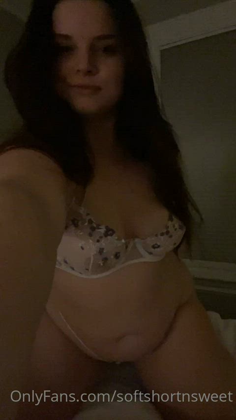 bbw brunette chubby lingerie underwear clip