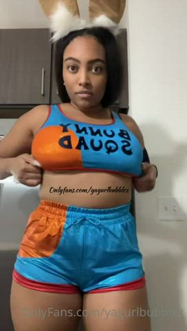 big tits halloween titty drop clip