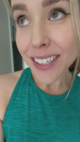 Blonde Boobs Green Eyes Natural Tits OnlyFans Pussy Tits Titty Drop clip