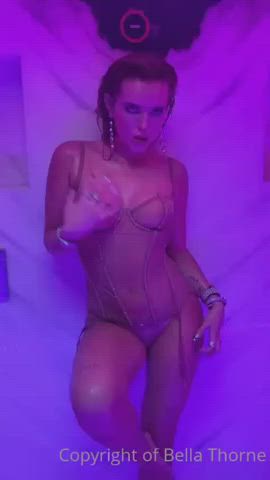 bella thorne shower underwear clip
