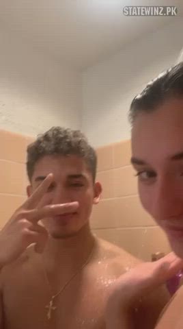 Bathroom College Shower Teen Tits clip