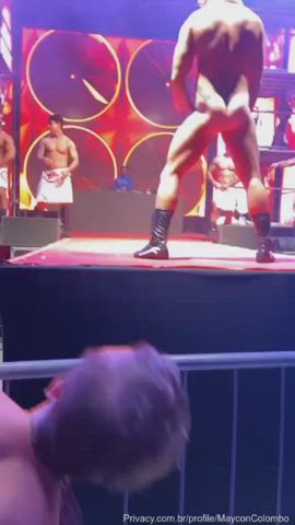 Gay Stripper Dancing Towel Nightclub clip