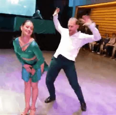 sexy disco dancing spins skirt twirl