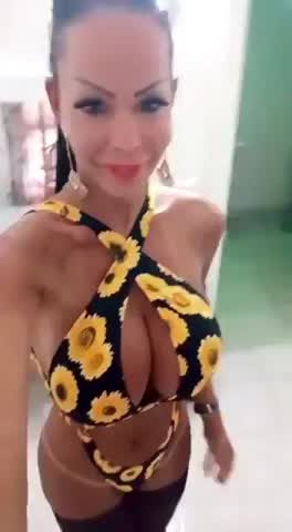 Bikini Cleavage Teasing clip