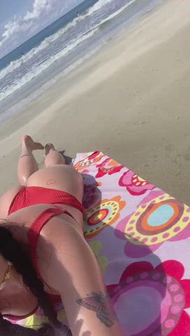 beach big ass bikini latina tattoo clip