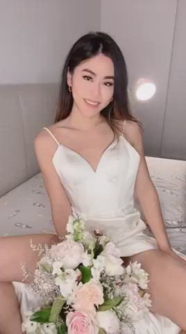 Asian Asian Cock Bride Brunette Cock Dress Girl Dick Hotwife r/AsiansGoneWild clip