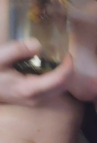 amateur boobs female homemade nsfw natural tits smoking clip