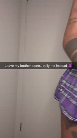 Your slut sister let your bully rail her