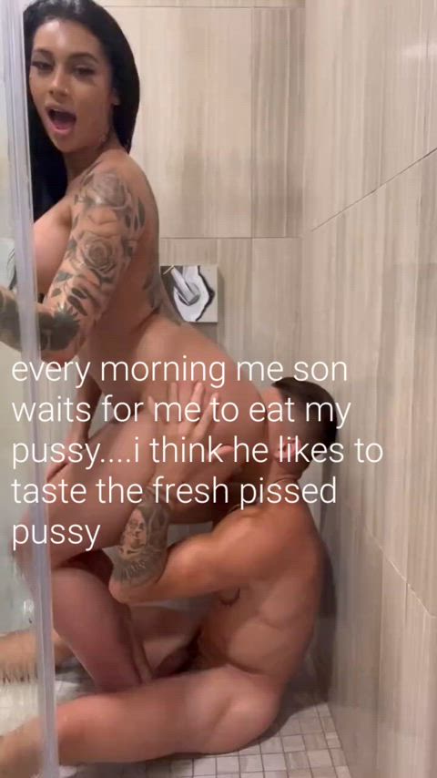 ass eating milf pussy eating pussy licking shower clip