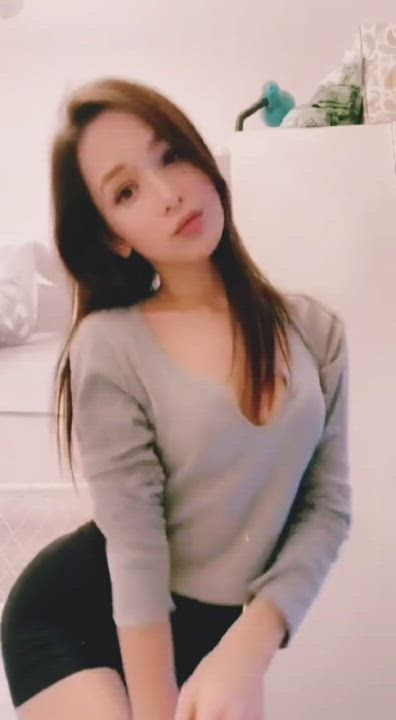 Asian Bending Over Booty Pussy clip