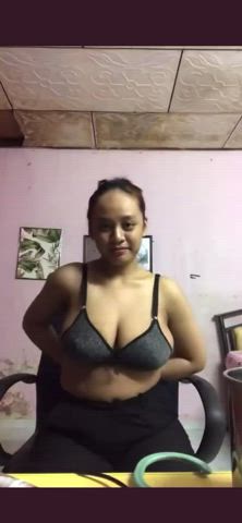 Busty Curvy Indonesian Natural Natural Tits Solo Strip Striptease Teen clip