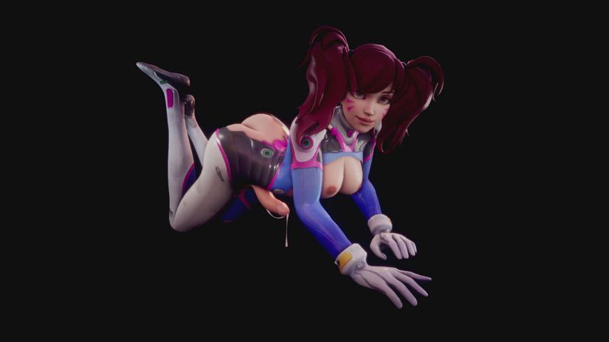 ass futanari girl dick kinky overwatch pigtails clip