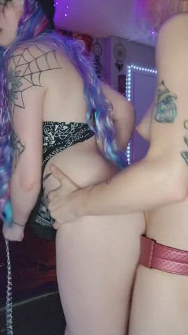 amateur bdsm bed sex bouncing tits hardcore leash lesbians petplay strap on clip