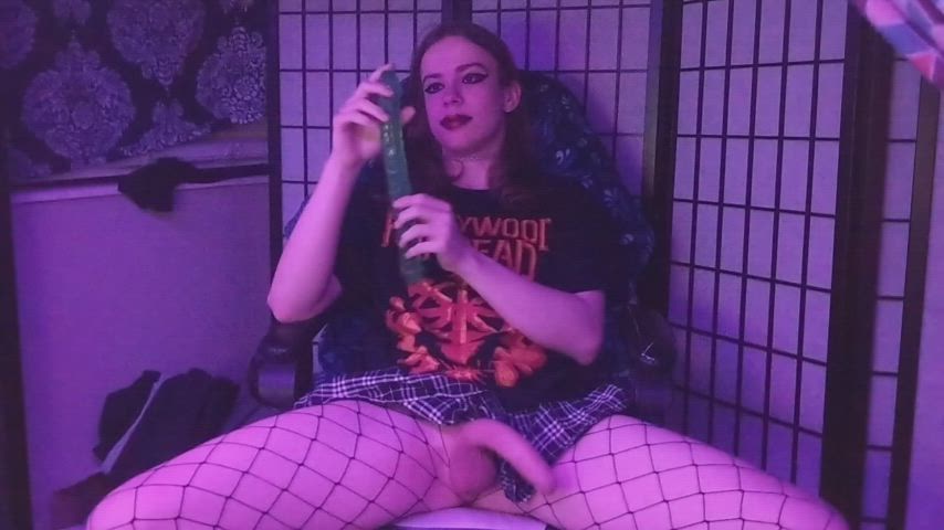 18 years old dildo double dildo femboy fishnet clip