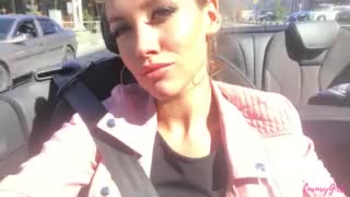Outdoor Blowjob In The Car