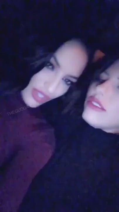 For A Milder Gif, Here's Adriana Sucking On Kissa's Long Tongue 👅👅