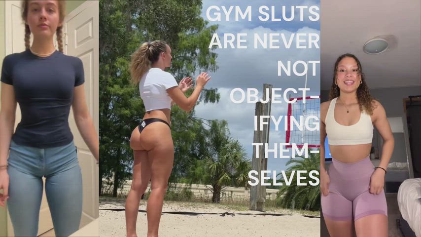 Gym sluts are only here for pleasure