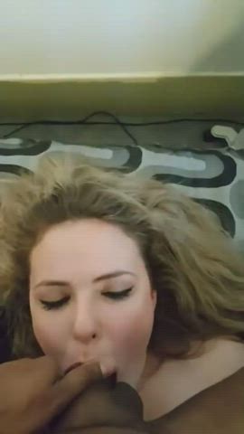 bbc blonde blowjob deepthroat interracial slow motion white girl clip