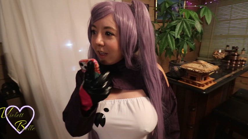 blowjob cosplay nerd role play sex titty fuck violettbelle clip