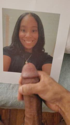 Bud's Sexy Ebony Wife Gets Covered in BBC Cum ! ;)