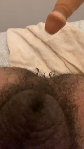 Fucking my hairy hole with my dildo