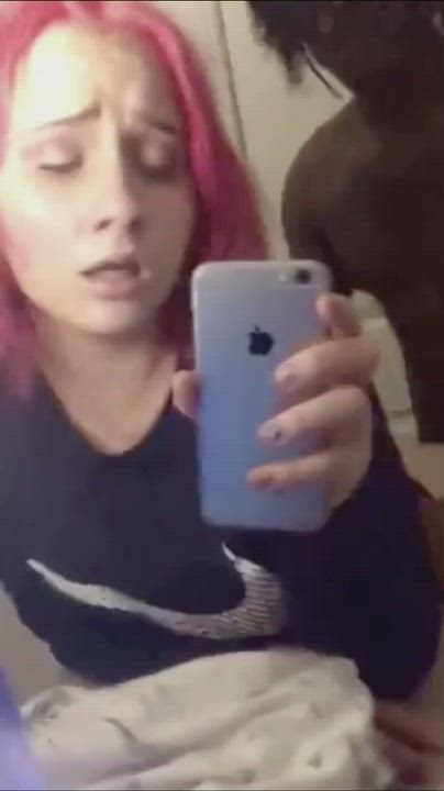 Pink Haired Teen Taking BBC