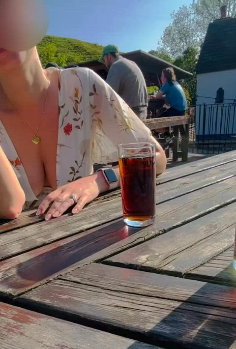 (f) beer gardens and boobs